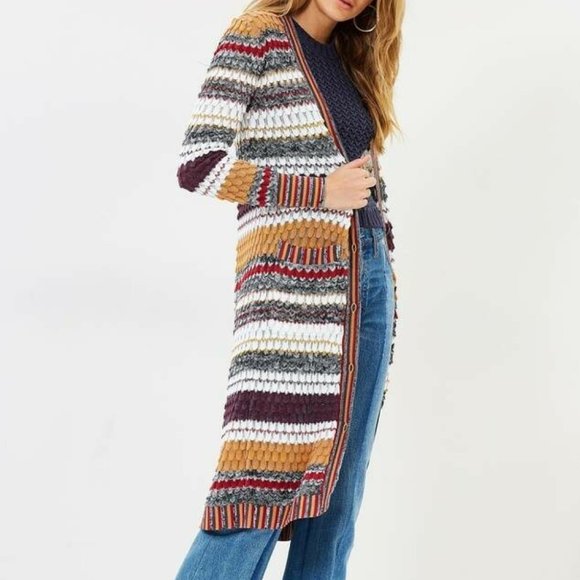 TIGERLILY Perrin Cotton Longline Cardigan RRP$200 - Picture 4 of 15